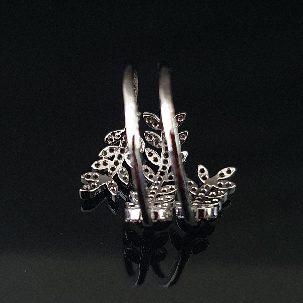 Gentle Double Branch SPRING Leaves Adjustable Ring - Picture 4 of 4
